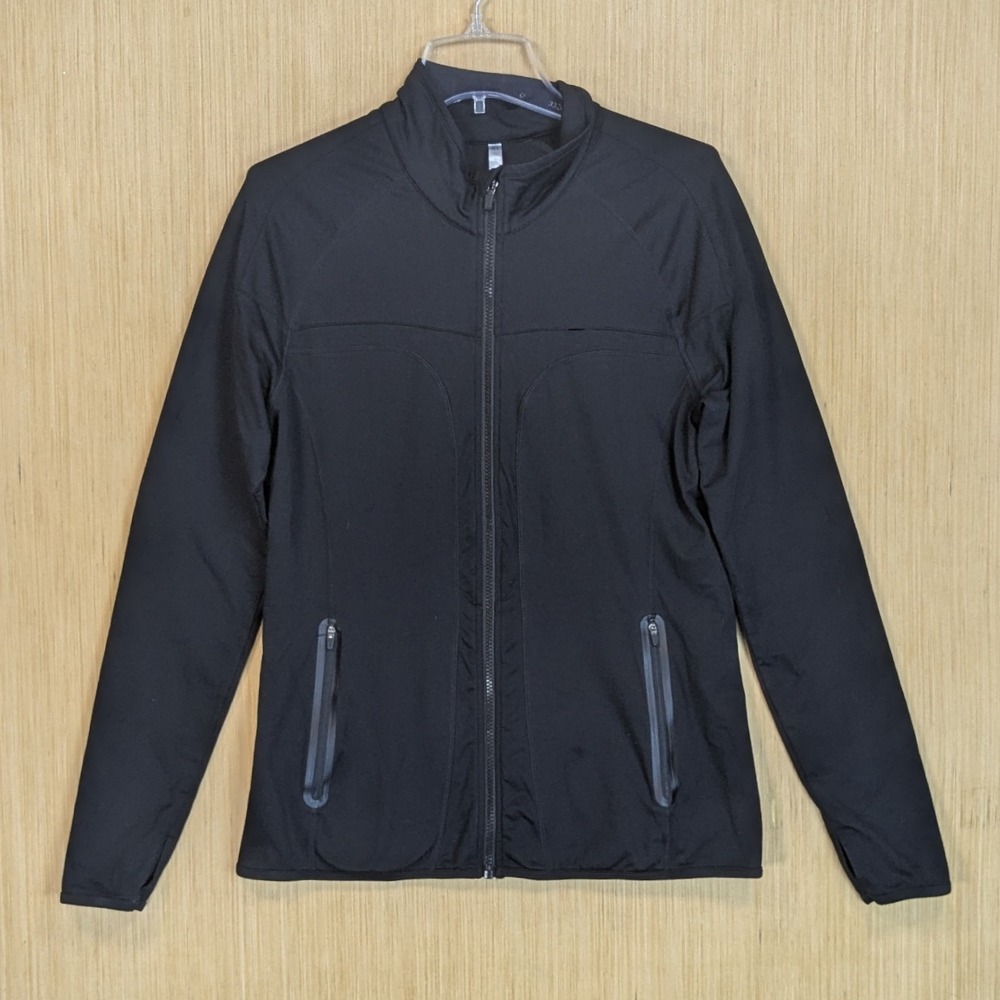 Fabletics Performance Jacket Black Zip Up Women's… - image 1